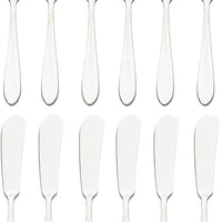 Browne - ECLIPSE 7" Stainless Steel Butter Spreader Bent, Pack of 12 - 502122