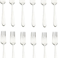 Browne - ECLIPSE 7.1" Stainless Steel Dinner Fork, Pack of 12 - 502103