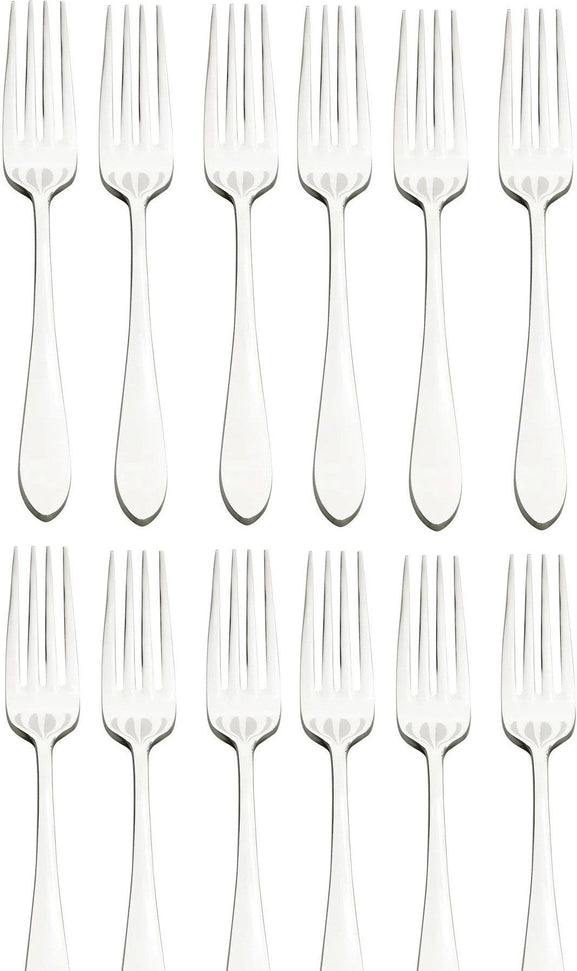 Browne - ECLIPSE 8.3" 12 PC Stainless Steel European Fork, Pack of 12 - 502105