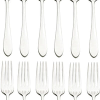 Browne - ECLIPSE 8.3" 12 PC Stainless Steel European Fork, Pack of 12 - 502105