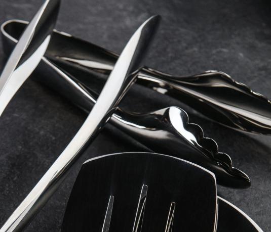 Browne - ECLIPSE 9" Stainless Steel Off-Set Serving Tongs - 57567