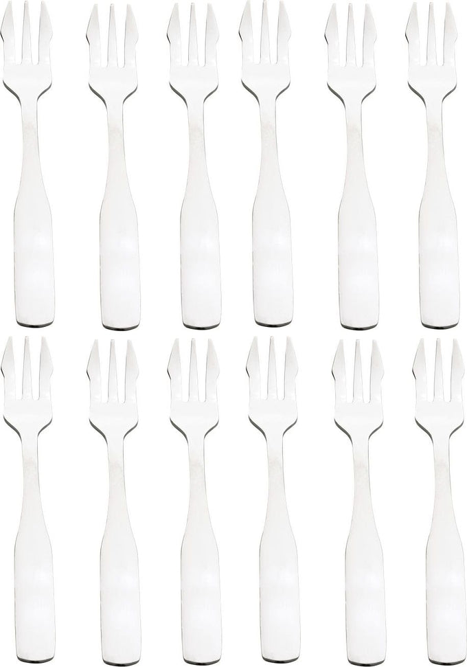 Browne - ELEGANCE 5.5" Stainless Steel Oyster Fork, Pack of 12 - 502715