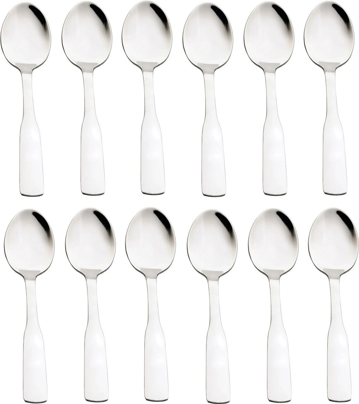 Browne - ELEGANCE 6" Stainless Steel Teaspoon, Pack of 12 - 502723