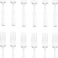Browne - ELEGANCE 6.3" Stainless Steel Salad Fork, Pack of 12 - 502710