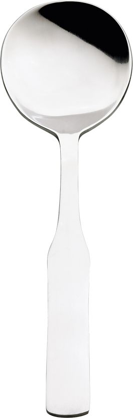 Browne - ELEGANCE 7" Stainless Steel Round Soup Spoon (12 Count) - 502713