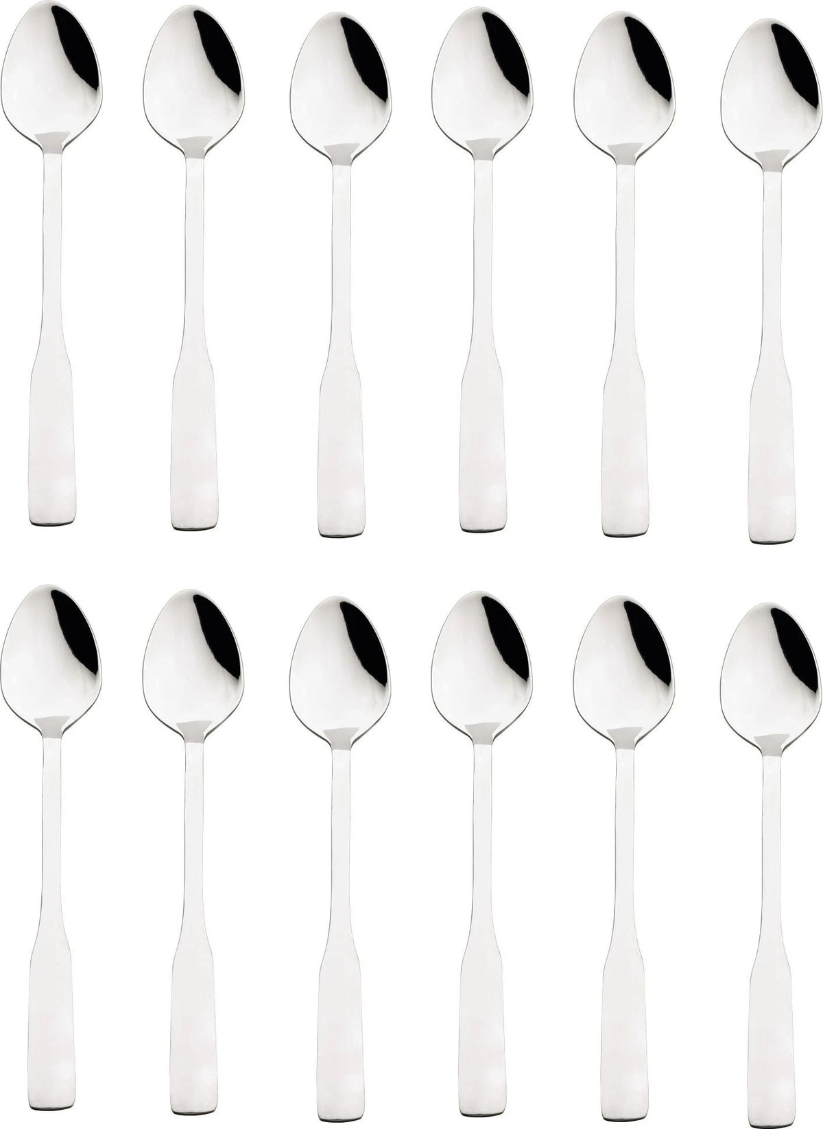 Browne - ELEGANCE 7.8" Stainless Steel Iced Tea Spoon, Pack of 12 - 502714