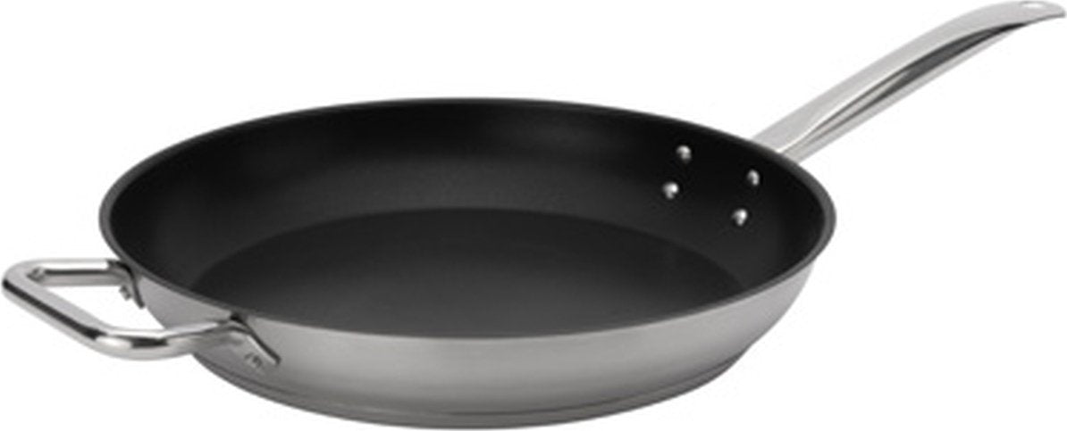 Browne - ELEMENTS 12.5" Stainless Steel Non-Stick Excalibur Fry Pan - 5734062
