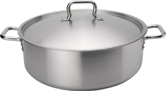Browne - ELEMENTS 15 QT Stainless Steel Brazier with Cover - 5734014