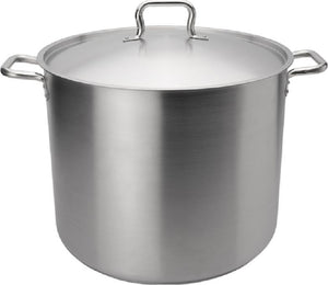 Browne - ELEMENTS 16 QT Stainless Steel Stock Pot with Cover - 5733916