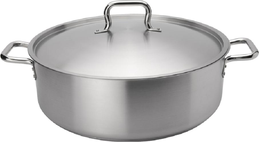 Browne - ELEMENTS 20 QT Stainless Steel Brazier with Cover - 5734019