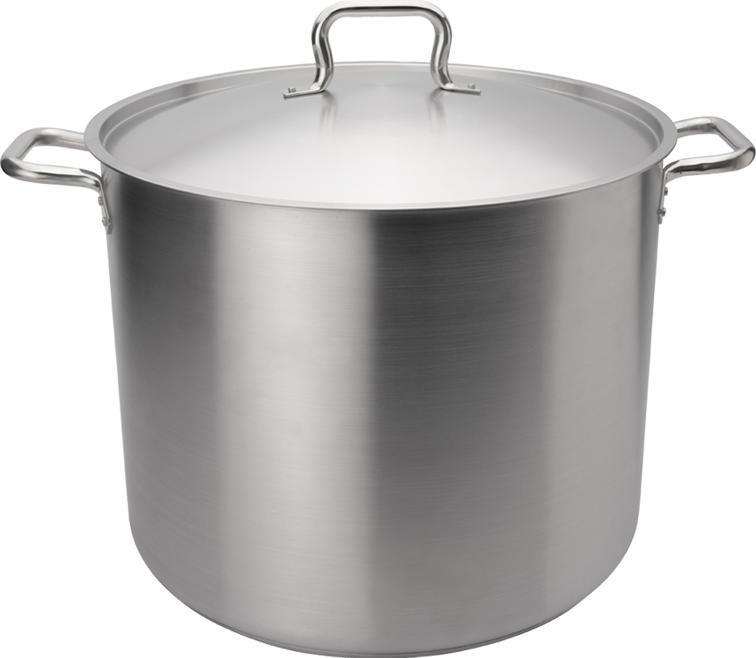 Browne - ELEMENTS 24 QT Stainless Steel Stock Pot with Cover - 5733924