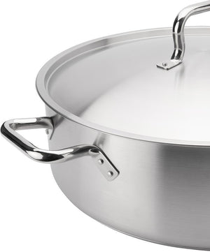 Browne - ELEMENTS 30 QT Stainless Steel Brazier with Cover - 5734030