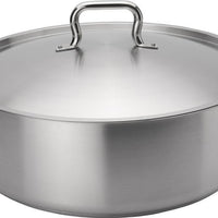 Browne - ELEMENTS 30 QT Stainless Steel Brazier with Cover - 5734030