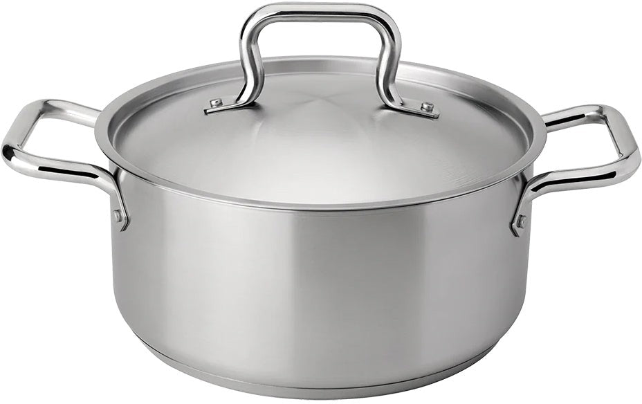 Browne - ELEMENTS 5 QT Stainless Steel Stock Pot with Cover - 5733905