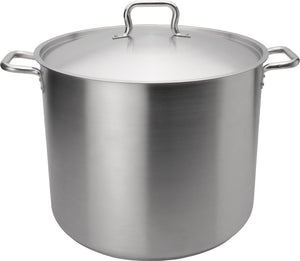 Browne - ELEMENTS 60 QT Stainless Steel Stock Pot with Cover - 5733960