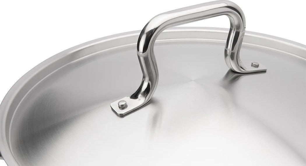 Browne - ELEMENTS 7 QT Stainless Steel Saute Pan with Cover - 5734187