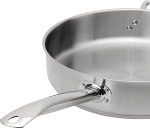 Browne - ELEMENTS 7 QT Stainless Steel Saute Pan with Cover - 5734187