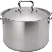 Browne - ELEMENTS 8 QT Stainless Steel Stock Pot with Cover - 5733908