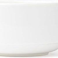 Browne - FOUNDATION 10 Oz Porcelain White Stackable Bowl, Pack of 48 - 5630151