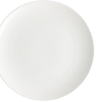 Browne - FOUNDATION 10" Porcelain White Round Coupe Plate, Pack of 12 - 5630166