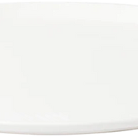 Browne - FOUNDATION 10" x 7.25" Porcelain Oval White Coupe Plate, 1 Dz - 5630115