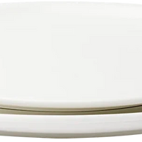 Browne - FOUNDATION 10" x 7.25" Porcelain Oval White Coupe Plate, 1 Dz - 5630115