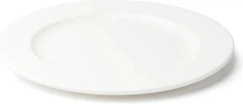 Browne - FOUNDATION 10.75" Round White Wide Rim Plate, Pack of 12 - 5630110