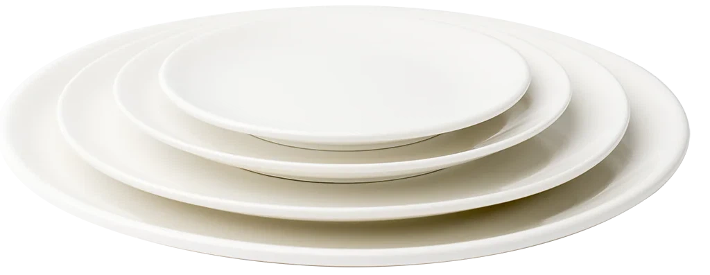 Browne - FOUNDATION 12" Porcelain White Round Coupe Plate, Pack of 12 - 5630168