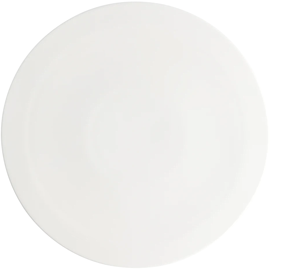 Browne - FOUNDATION 12" Porcelain White Round Pizza Plate, Pack of 12 - 5630169