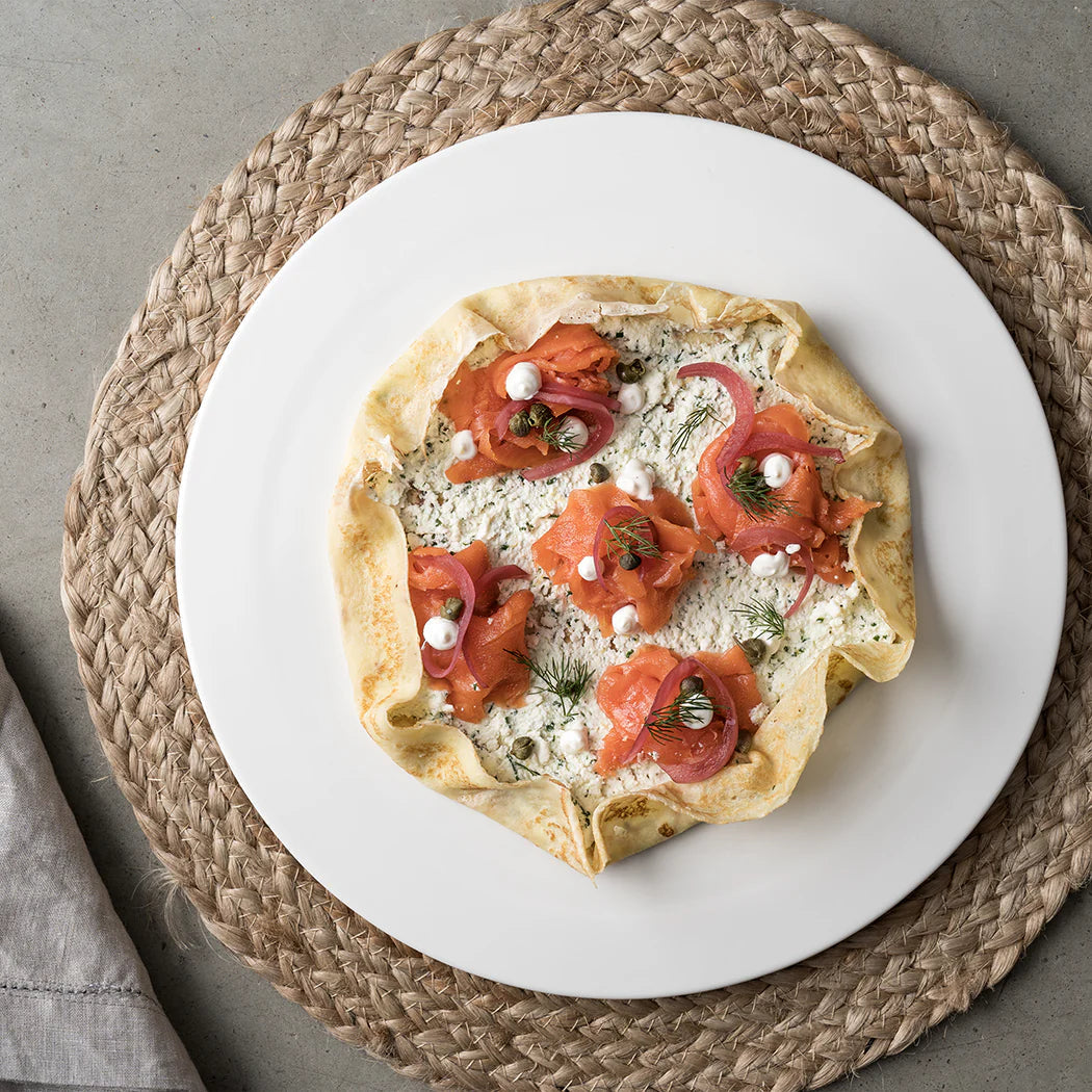 Browne - FOUNDATION 12" Porcelain White Round Pizza Plate, Pack of 12 - 5630169