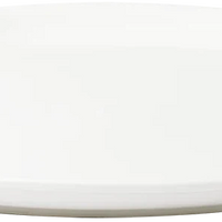 Browne - FOUNDATION 12" x 8" Porcelain Oval White Coupe Plate, 1 Dz - 5630117