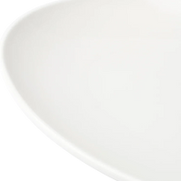 Browne - FOUNDATION 12" x 8" Porcelain Oval White Coupe Plate, 1 Dz - 5630117