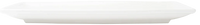 Browne - FOUNDATION 12.25" x 8" Porcelain White Rectangular Coupe Plate, 1 Dz - 5630188