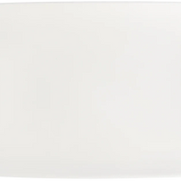 Browne - FOUNDATION 12.25" x 8" Porcelain White Rectangular Coupe Plate, Pack of 12 - 5630188