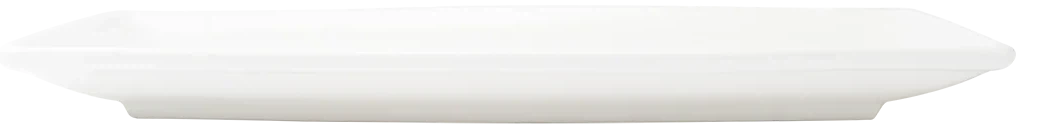Browne - FOUNDATION 12.25" x 8" Porcelain White Rectangular Coupe Plate, Pack of 12 - 5630188