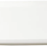 Browne - FOUNDATION 12.25" x 8" Porcelain White Rectangular Coupe Plate, Pack of 12 - 5630188