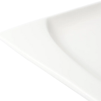 Browne - FOUNDATION 12.75" x 9.5" Porcelain White Rectangular Plate, 1 Dz - 5630186