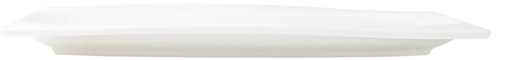 Browne - FOUNDATION 12.75" x 9.5" Porcelain White Rectangular Plate, Pack of 12 - 5630186