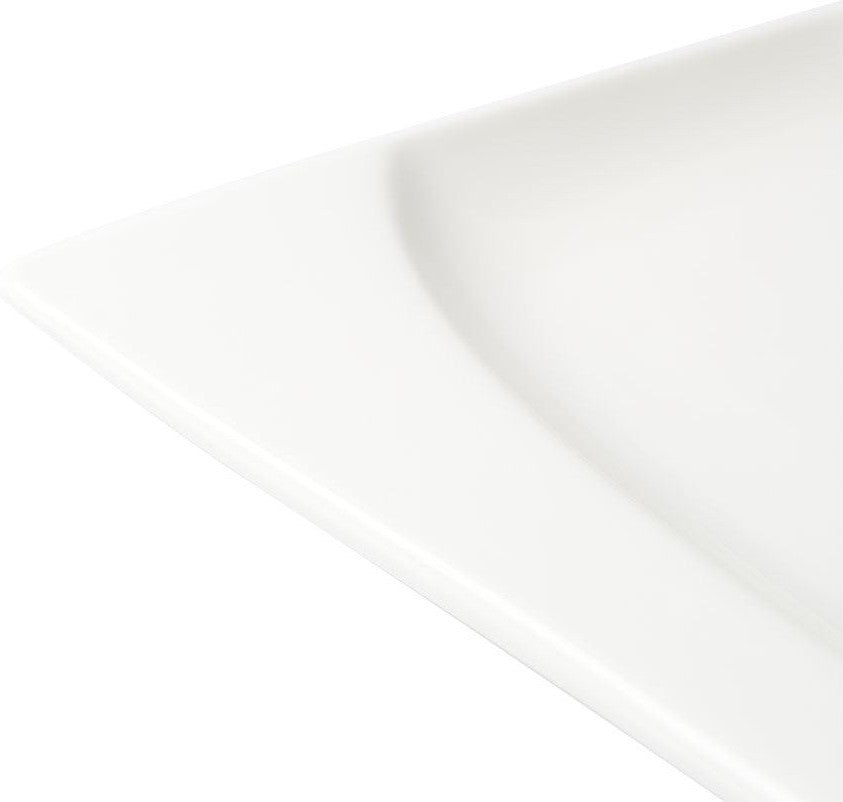 Browne - FOUNDATION 12.75 x 9.5" Rectangular Porcelain Plate - 30186 - DISCONTINUED