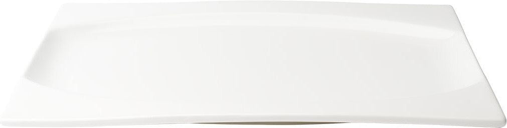 Browne - FOUNDATION 12.75 x 9.5" Rectangular Porcelain Plate - 30186 - DISCONTINUED