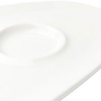 Browne - FOUNDATION 13.25" x 7.5" Porcelain White Oval Coupe Plate, 1 Dz - 5630170
