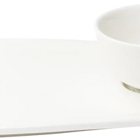 Browne - FOUNDATION 13.25" x 7.5" Porcelain White Oval Coupe Plate, 1 Dz - 5630170