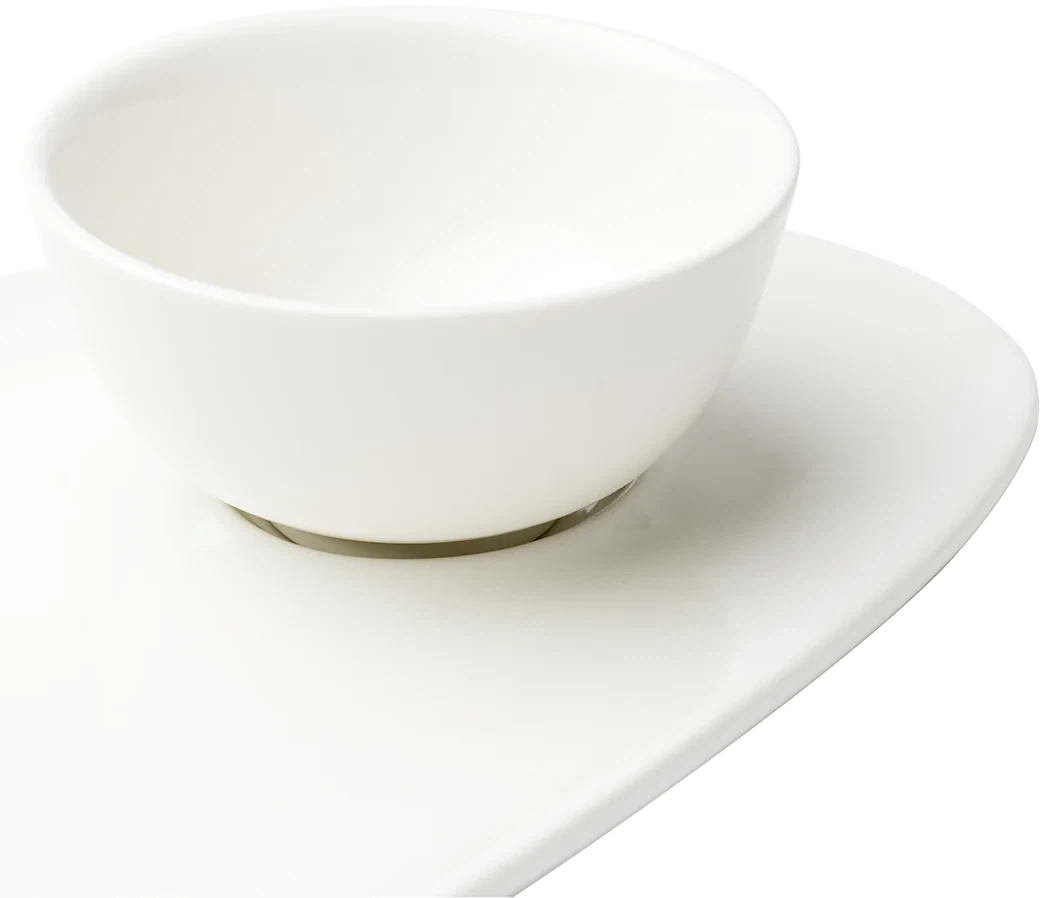 Browne - FOUNDATION 13.25" x 7.5" Porcelain White Oval Coupe Plate, Pack of 12 - 5630170