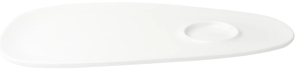 Browne - FOUNDATION 13.25" x 7.5" Porcelain White Oval Coupe Plate, Pack of 12 - 5630170