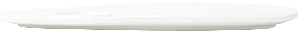 Browne - FOUNDATION 13.25" x 7.5" Porcelain White Oval Coupe Plate, Pack of 12 - 5630170