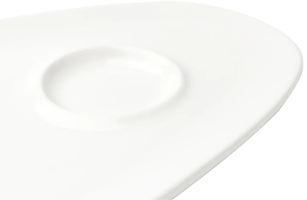 Browne - FOUNDATION 13.25" x 7.5" Porcelain White Oval Coupe Plate, Pack of 12 - 5630170
