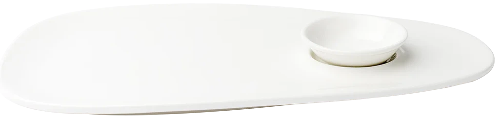 Browne - FOUNDATION 13.25" x 7.5" Porcelain White Oval Coupe Plate, Pack of 12 - 5630170