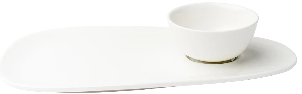 Browne - FOUNDATION 13.25" x 7.5" Porcelain White Oval Coupe Plate, Pack of 12 - 5630170