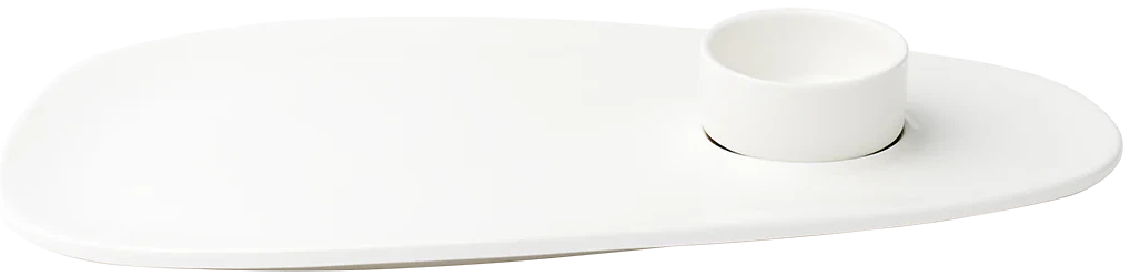 Browne - FOUNDATION 13.25" x 7.5" Porcelain White Oval Coupe Plate, Pack of 12 - 5630170