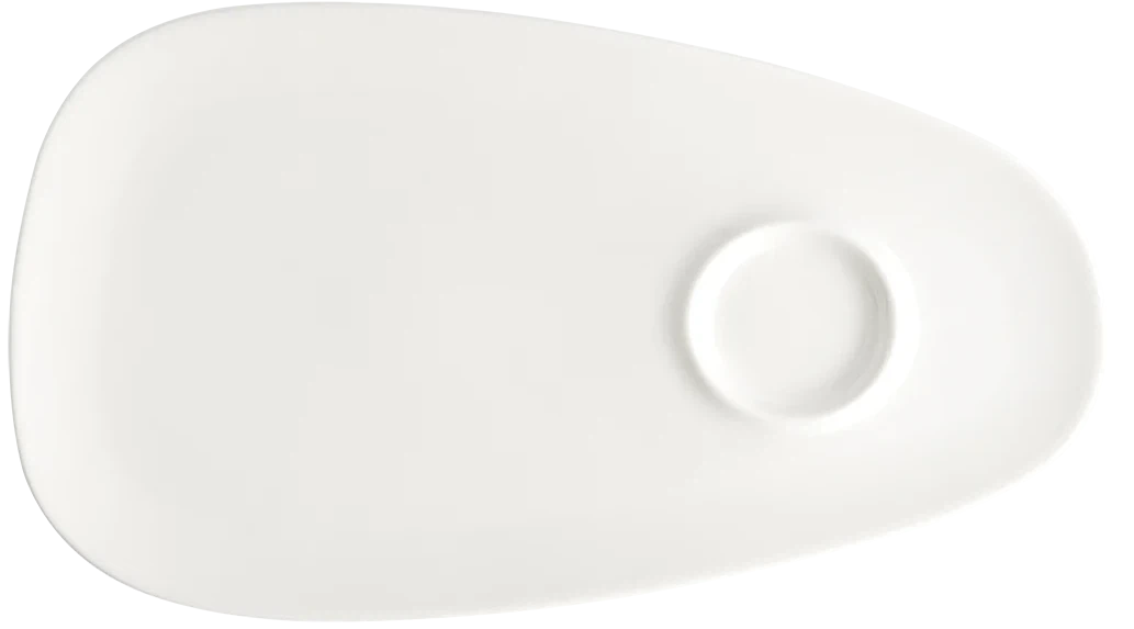 Browne - FOUNDATION 13.25" x 7.5" Porcelain White Oval Coupe Plate, Pack of 12 - 5630170